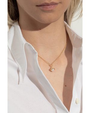 COACH Pendant Necklace - Natural