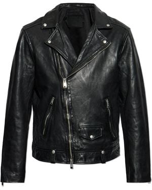 AllSaints Leather Jacket Milo - Black