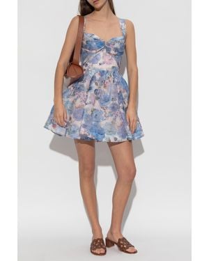 Zimmermann 'Rebellion Drape' Dress - Blue