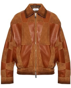 Versace Leather Jacket - Brown