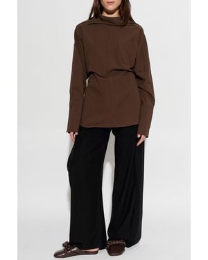 Issey Miyake Top With A Pocket - Brown