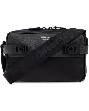 Ferragamo Shoulder Bag 'Twins' - Black