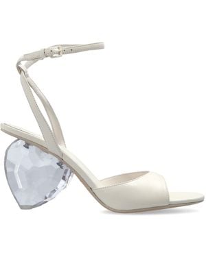 Kate Spade Heart-Shaped Heel Sandals - White