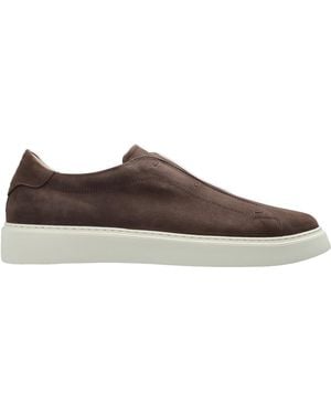 Eleventy Suede Sports Shoes - Brown