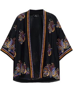 Etro Silk Kimono - Black