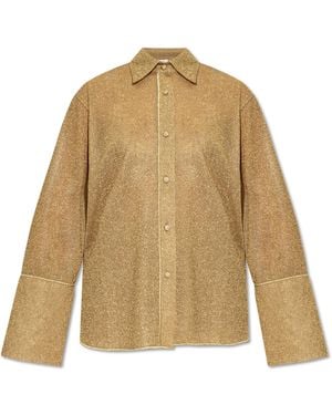 Oséree Shirt With Lurex Thread - Natural