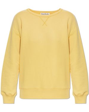 Acne Studios Sweatshirt With Print - Yellow