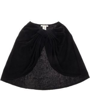 By Malene Birger Wool Poncho 'Pinne' - Black