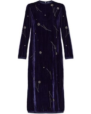 forte_forte Long Sleeve Dress - Blue