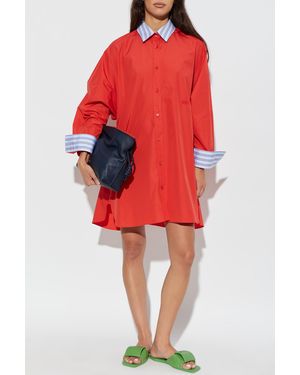 Loewe Shirt Dress - Red