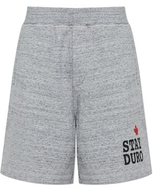 DSquared² Cotton Shorts - Grey
