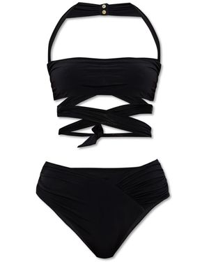 Balmain Two-Piece Swimsuit - Black