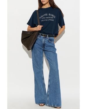 Anine Bing T-Shirt 'Cade' - Blue