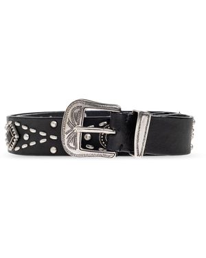 Golden Goose Leather Belt - Black