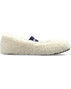 Moon Boot 'Mb Shearling Ballerina' Shoes - White