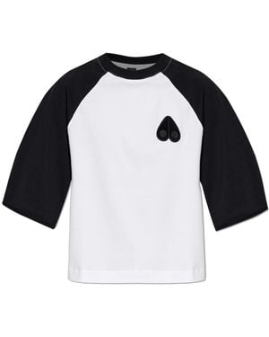 Moose Knuckles Short Oversize T-Shirt - Black