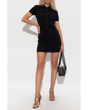 T By Alexander Wang Short Wool Skirt - Black