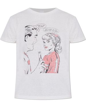 RE/DONE T-Shirt With Print - White