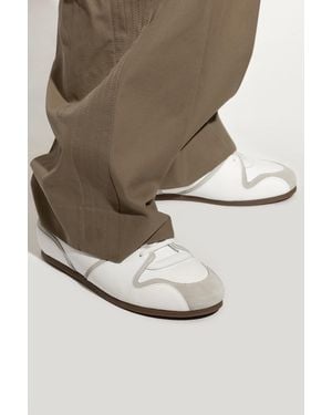 Moschino Leather Sneakers - Gray