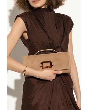 Roger Vivier Clutch 'Vivier Belle' - Brown