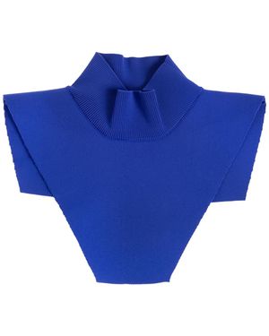 Jil Sander Asymmetric Neck Warmer - Blue