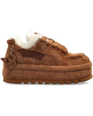 Naked Wolfe 'Beau' Platform Shoes - Brown