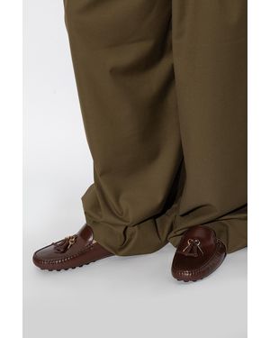 Tod's Leather Loafers - Green