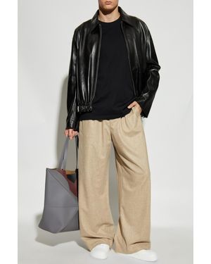 Loewe Leather Jacket - Black