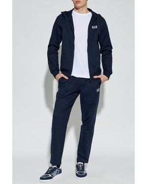 EA7 Set: Sweatshirt And Pants - Blue