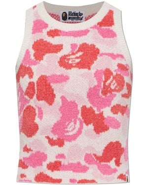 A Bathing Ape Sleeveless Top - Pink