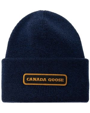 Canada Goose Logo-patched Hat, - Blue