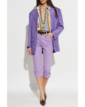 Versace Oversize Blazer - Purple