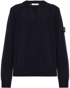 Stone Island Quilted Jacket With Hood - Blue