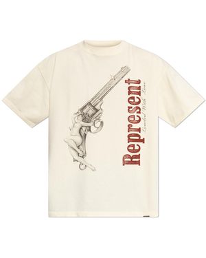 Represent T-Shirt With Print - White