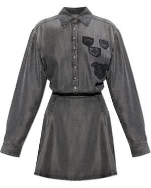 DIESEL Denim Dress 'De-Drevia-S' - Grey