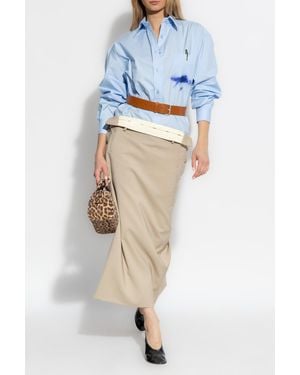 Moschino Wool Skirt - Blue