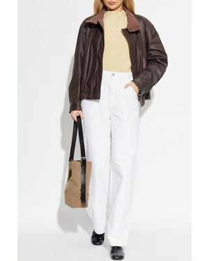 Lemaire High-Waisted Jeans - White