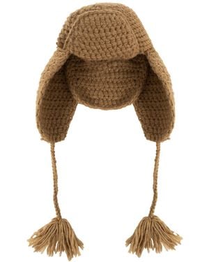Etro Wool Hat With Earflaps - Natural