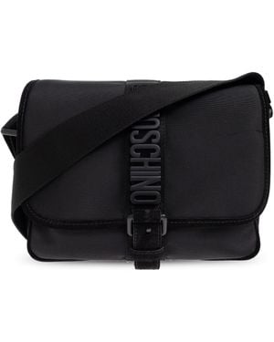Moschino Shoulder Bag With Logo - Black