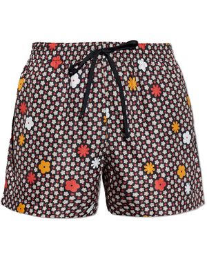 MM6 by Maison Margiela Swim Shorts - Red