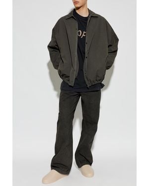 Fear Of God Lightweight Jacket With Print - Black