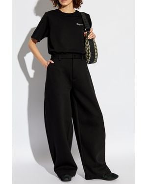 DSquared² T-Shirt With Shimmering Crystals - Black