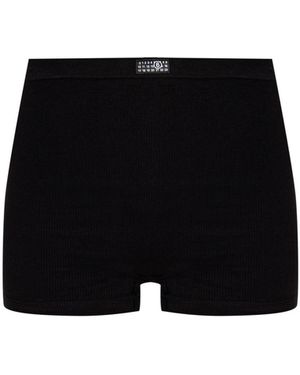 MM6 by Maison Margiela Cotton Underwear Shorts - Black