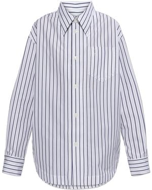 Ami Paris Striped Shirt - Purple
