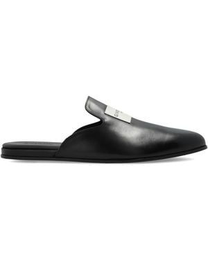 Givenchy Leather Slides - Black