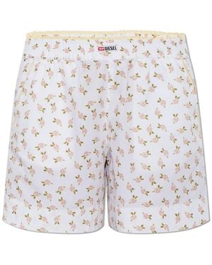 DIESEL 'Pansy-D-Core' Shorts - White