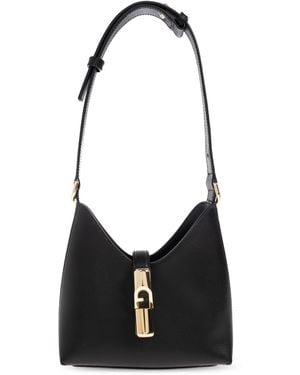 Furla "Iride Mini" Hobo Bag - Black