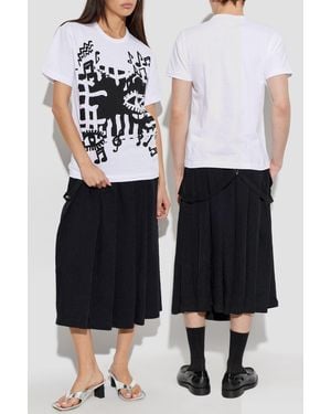 Comme des Garçons Skirt With Detachable Suspenders - Black