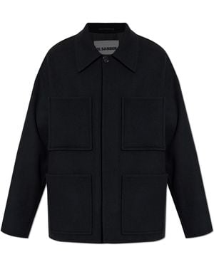 Jil Sander Wool Coat - Blue