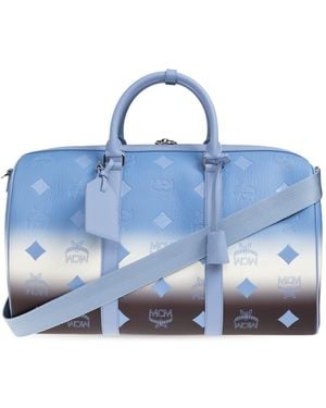 MCM Carry-On Bag With Print - Blue
